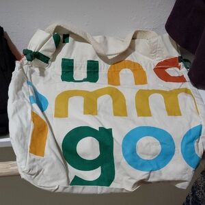 Multicolor Canvas Tote Bag
